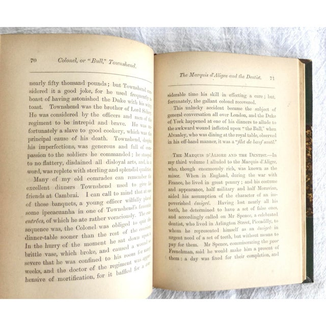 Mid 19th Century 1866 Captain Gronow's Last Recollections Leather Book For Sale - Image 5 of 6