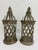 French Country Pair of Distressed Metal Lanterns For Sale - Image 3 of 9