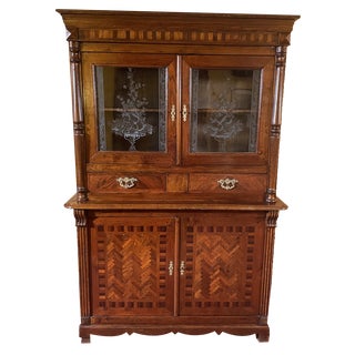 Art Nouveau Oak Dresser For Sale