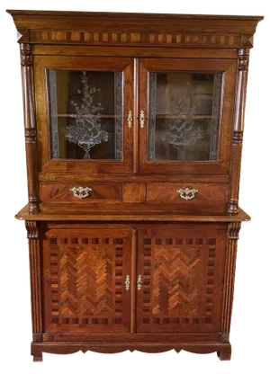 Art Nouveau Oak Dresser