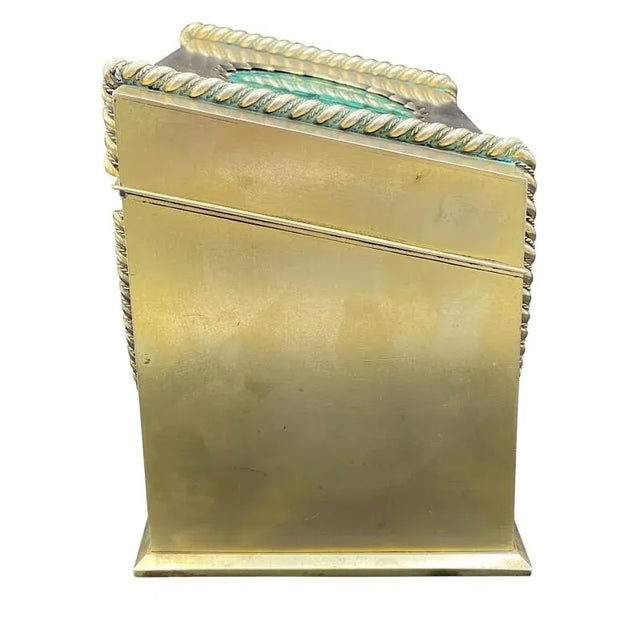 Late 19th Century 19th Century English Gilt-Bronze and Malachite Letter Box For Sale - Image 5 of 7