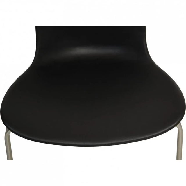 Black PK-8 Chair in Black Nevada Leather by Poul Kjærholm, 1990s For Sale - Image 8 of 14