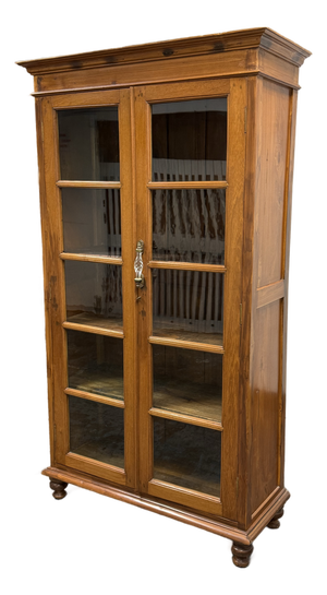 Display Wood + Glass Cabinet, Vintage