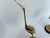 Mid Century Modern Large Brass Crane Figures on Wood Base - A Pair For Sale - Image 6 of 12