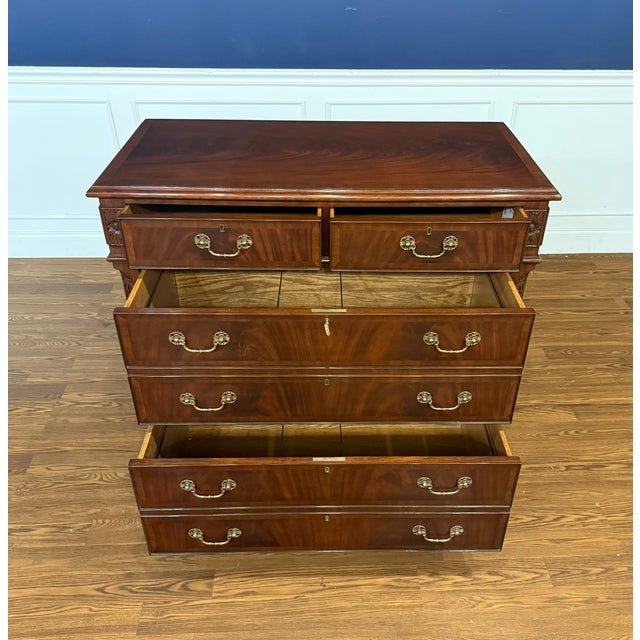 Wood Traditional Mahogany Lateral File Cabinet by Leighton Hall - Showroom Sample For Sale - Image 7 of 15