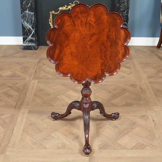 Vintage Baker Tilt Top Table For Sale - Image 14 of 14