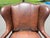 Traditional Leather Wingback Armchair For Sale - Image 9 of 12
