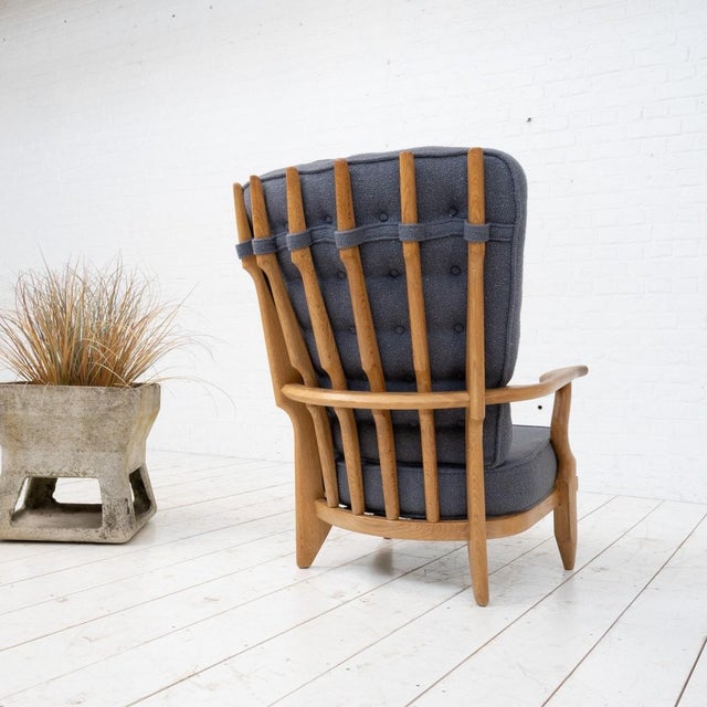 Mid-Century Modern Grand Repos Armchair by Guillerme and Chambron for Votre Maison, 1950s For Sale - Image 3 of 11
