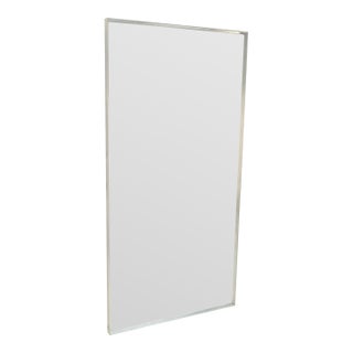 Vintage c1970s Large 31x61 Machined Aluminum John Stuart Wall Mirror MINT! For Sale