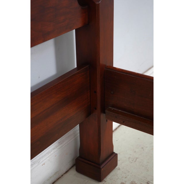 Henkel Harris Model 160 Cherry Queen Size Poster Bed For Sale - Image 9 of 17