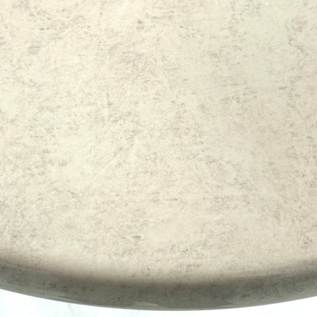 Faux Parchment Center/Dining Table For Sale In Chicago - Image 6 of 9