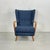 Beautiful curved armchair designed by Howard Keith for HK Furniture. The armchair has been fully restored including the...