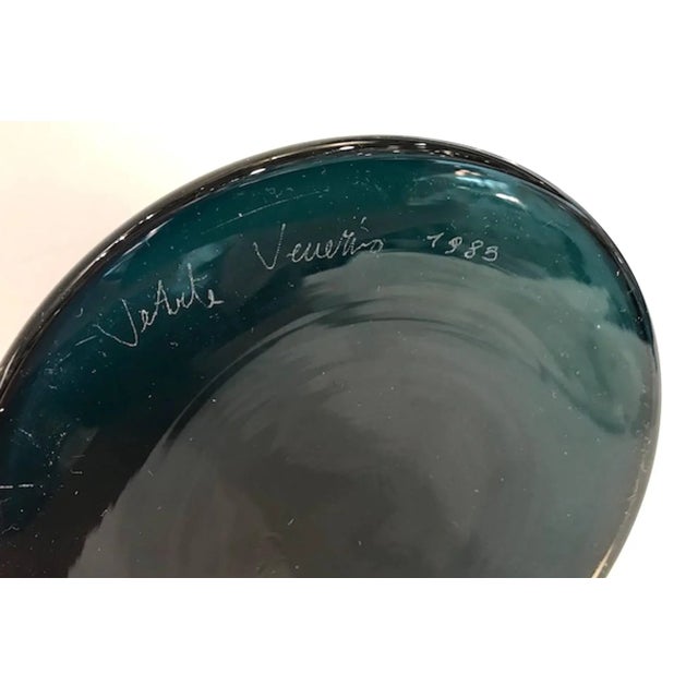 Glass VeArt 1980s Cone Vase Table Lamp For Sale - Image 7 of 10