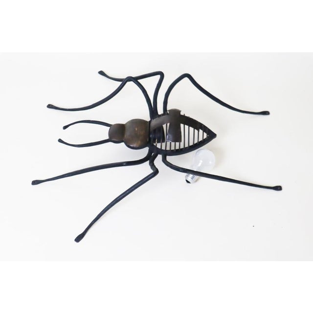 Hand-Forged Cross Spider Wall Lamp, 1960s For Sale - Image 11 of 17
