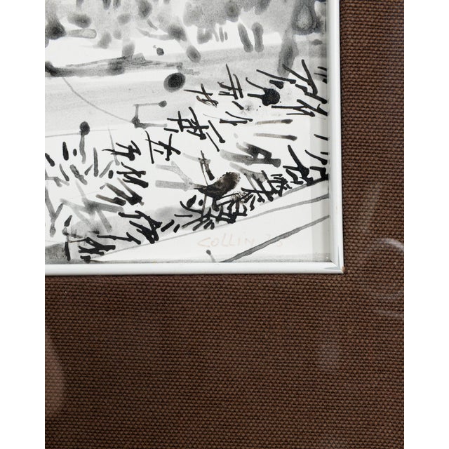 Mid 20th Century France Brown Wood Painting For Sale - Image 10 of 15