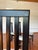 Black Vintage Italian Postmodern Slat Back Black Dining Chairs, Set of 6 For Sale - Image 8 of 12