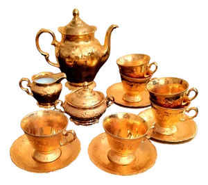 Porcelain Coffee, 1950s, Set of 15