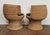 Wood Woven Wicker Tulip Chairs in the Manner of Eero Aarnio, Hong Kong For Sale - Image 7 of 16