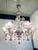 Transparent and Pink Murano Style Glass Chandelier with Flowers and Leaves from Simoeng For Sale - Image 13 of 14
