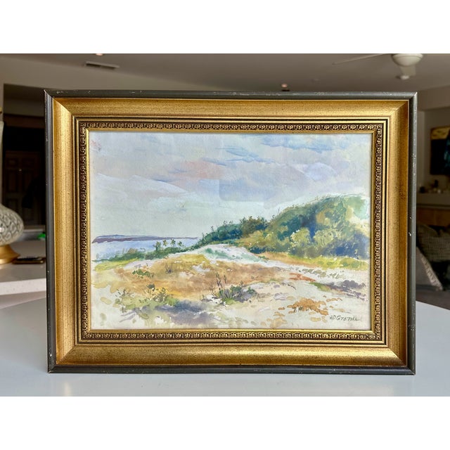 Henry Deidrich Gremke Original California Landscape Watercolor, Framed For Sale - Image 15 of 15