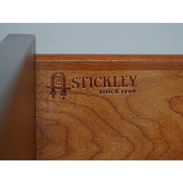 Stickley Cherry Chippendale Large Bedroom Dresser For Sale - Image 15 of 16