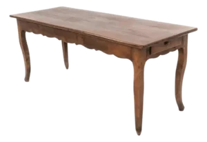 French Provincial Cherry Farmhouse Dining Table