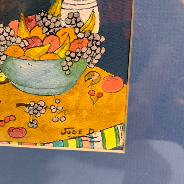 1960s Vintage Mixed Media Persan Painting For Sale - Image 4 of 7