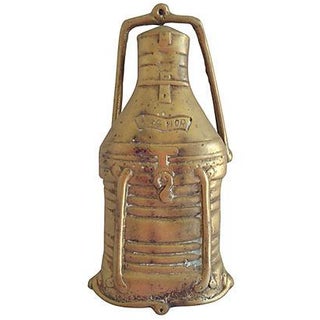 Brass Ship's Lantern Door Knocker For Sale
