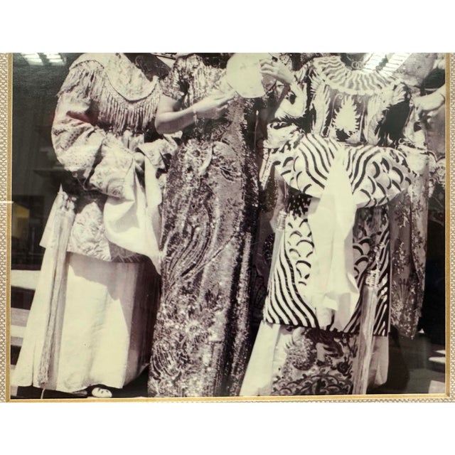 Paper Framed Vintage Black-and-White Photograph of Performers of Chinese Opera For Sale - Image 7 of 10