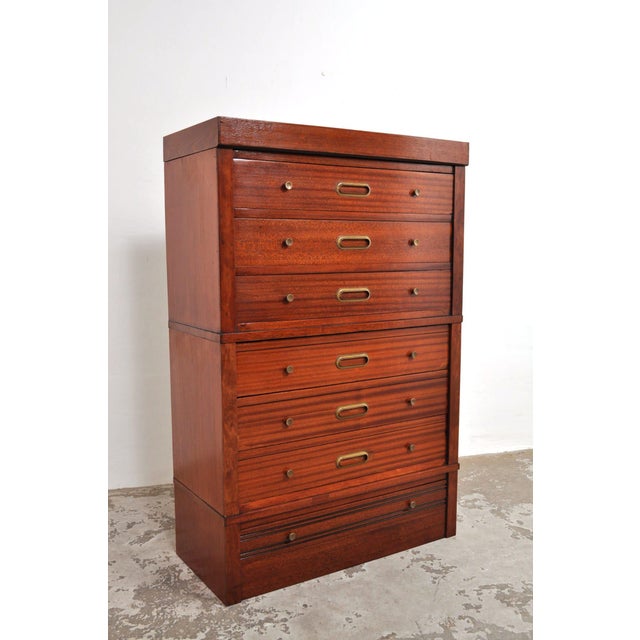 Modular Mahogany Chest of Drawers, 1950s For Sale - Image 14 of 14