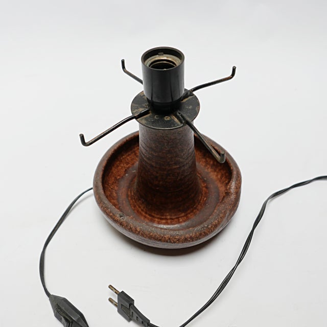 Vintage Table Lamp in Ceramic from Accolay, 1970s For Sale - Image 6 of 14