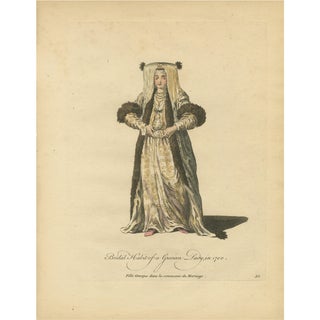 Jefferys, Grecian Lady, Bridal Dress, 1749, Print For Sale
