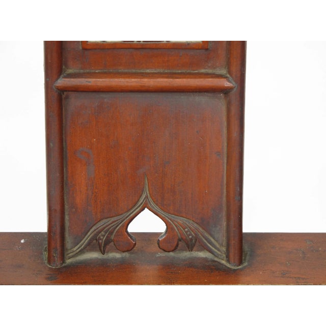 Maroon Antique Chinese Red Armchairs With Detailed Carving - a Pair For Sale - Image 8 of 10