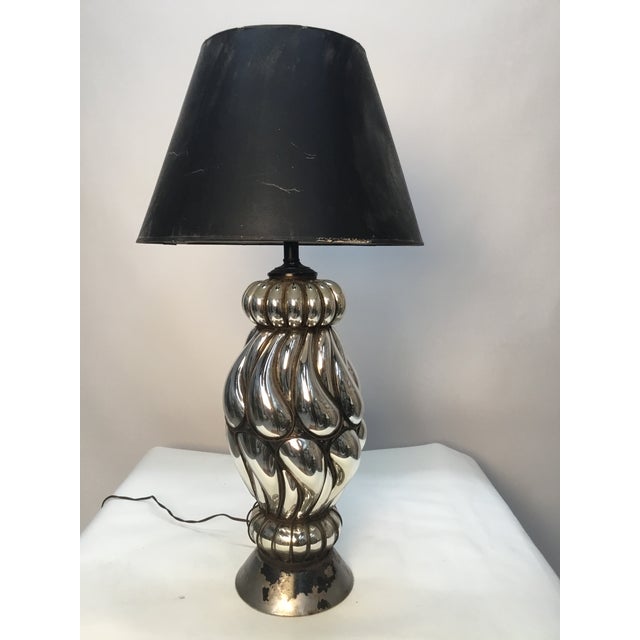 Vintage Mid Century Murano Caged Mercury Glass Table Lamp Chairish