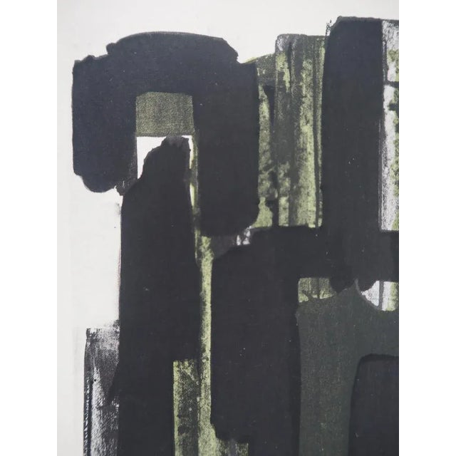 Pierre Soulages, Gouache 8, 1957, Lithograph and Stencil For Sale - Image 3 of 6