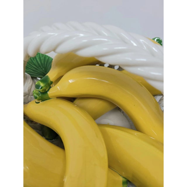 Vintage Italian Ceramic Basket of Bananas Made in Italy - For Sale In Tampa - Image 6 of 13