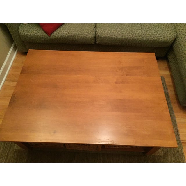 Solid Wood Ethan Allen Coffee Table Chairish