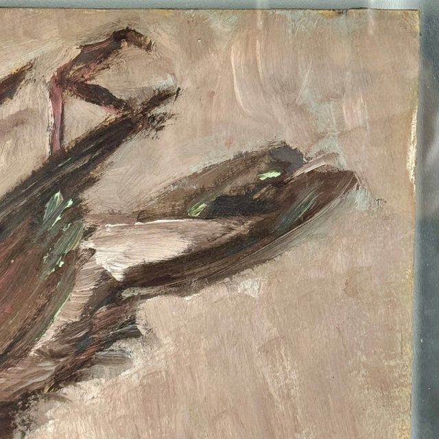 2 of 2 Framed Original O/B Painting of Bird, Signed McCarthy, Circa 1960 For Sale - Image 4 of 7