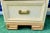 Beige Vintage Weaved Wicker Beige Gold Greek Key Base 4 Drawer Desk by Lexington For Sale - Image 8 of 11