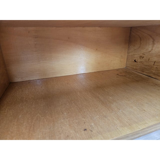 Vintage Maple Nightstands with Mirrored Tops, 1950s, Set of 2 For Sale - Image 12 of 16