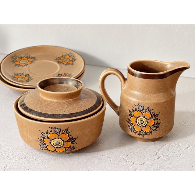 Mid-Century Ceramic Coffee Service, 1960s, Set of 16 For Sale - Image 6 of 7