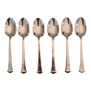 Tiffany "Windham" Sterling Silver Dessert Spoons, 6 Pieces