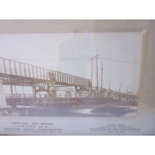 Industrial Industrial Brighton Beach NY Railroad Bridge Photograph For Sale - Image 3 of 8