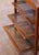 Late 19th Century 19th Century English Mahogany Inlaid Sliding Trays Side Table With Cane Shelves For Sale - Image 5 of 11