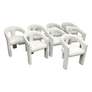Van Thiel for Restoration Hardware Inès Open-Back Chairs, Set of Eight For Sale