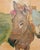 Ira Yeager 20th C. Corfu Woman on Donkey Oil Canvas Painting 6 Ft For Sale - Image 13 of 18