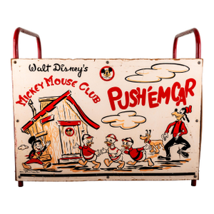 1930s Walt Disney’s Mickey Mouse Club ‘Push ’Em Car’ Toy Chest