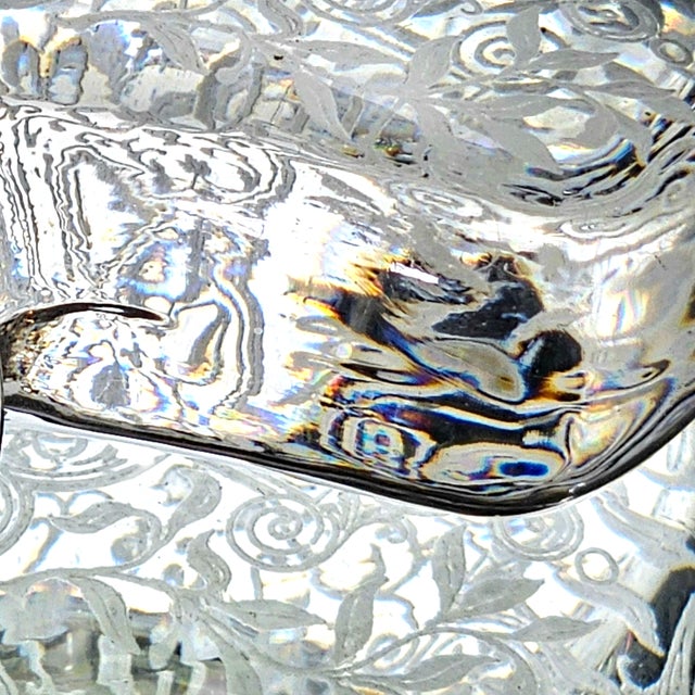 1940s Baccarat “Michelangelo” Wheel-Engraved Crystal Decanter, Signed For Sale - Image 13 of 18