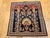 1900 - 1909 Vintage Persian Kashan Pictorial Rug, Hand-Knotted Wool, Floral Vase Pattern, Navy & Red, 2x2 For Sale - Image 5 of 15