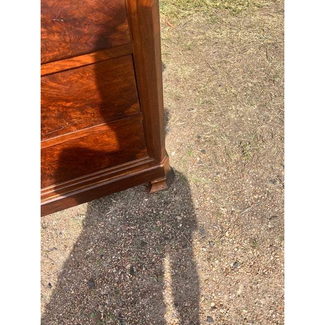 French 19th Century Louis Philippe Solid Walnut Chest of Drawers / Commode For Sale - Image 9 of 12